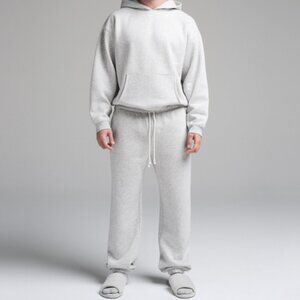 NWT SKIMS Lounge Fleece Jogger Men’s - Light Heather Grey 2X